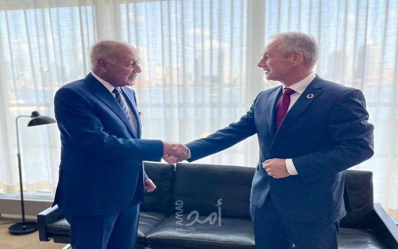 أبو الغيط يؤكد ضرورة العمل على إنهاء الاحتلال الإسرائيلي للأراضي الفلسطينية