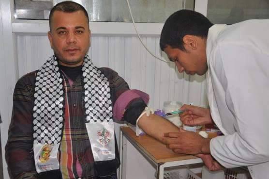 فتح الوسطى تنظم حملة تبرع بالدم تحت شعار على عهد الشهداء يا فتح