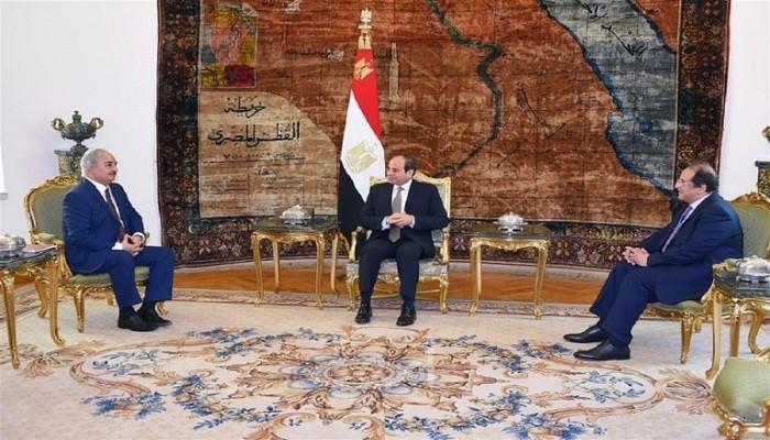 السيسي يلتقي حفتر ويبحث معه تطورات الساحة الليبية