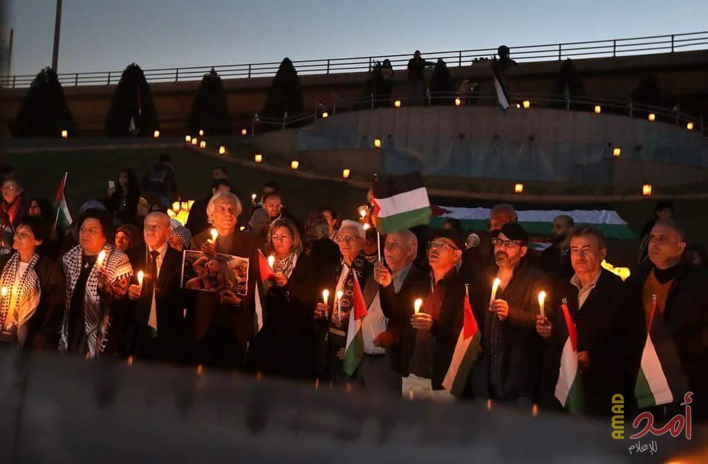 بالصور.. إيقاظ الشموع في بيروت تضامناَ مع القدس