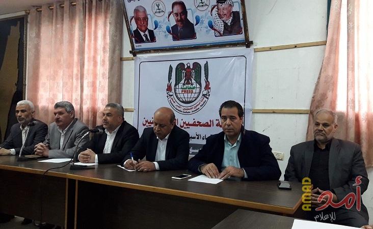 نقابة الصحفيين: جمعة الأرض والعودة يوم  تاريخي وكل التحية للطواقم الصحفية في غزة