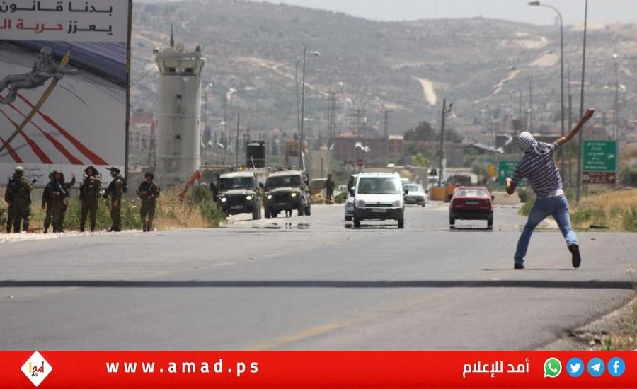 213 إصابة بمواجهات مع قوات الاحتلال في نابلس