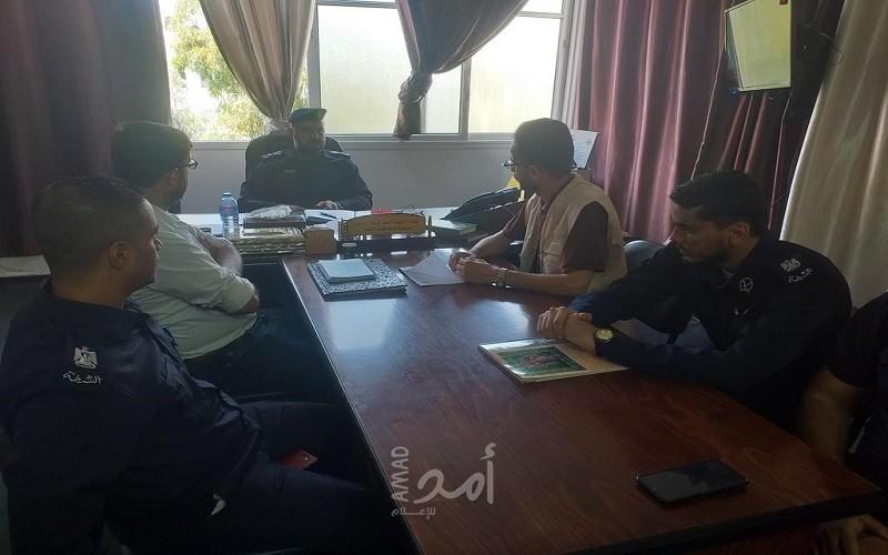 غزة: الضمير تنفذ زيارة ميدانية تفقدية لمركز شرطة الرمال "العباس"