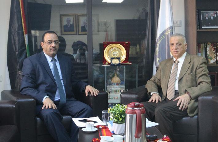 النائب العام يستقبل رئيس مجلس القضاء الاعلى رئيس المحكمة العليا المستشار عماد سليم