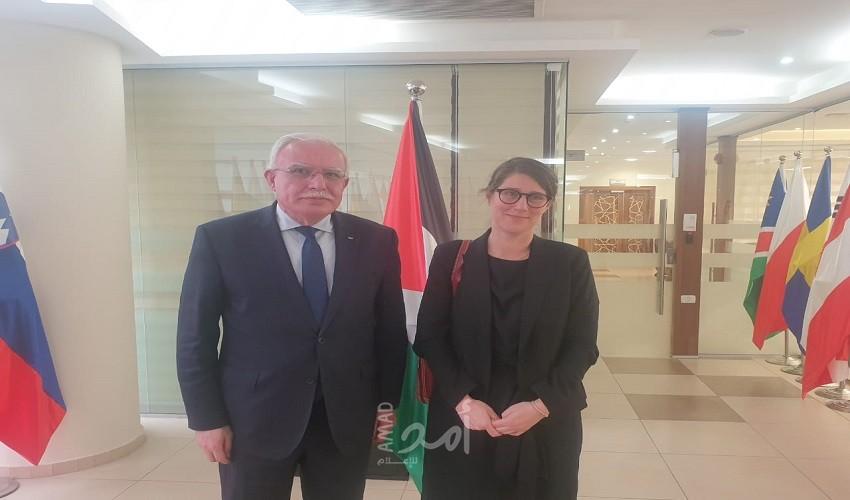 المالكي يطلع وزيرة الدولة لشؤون التعاون والتنمية الدولية السويدية على آخر التطورات