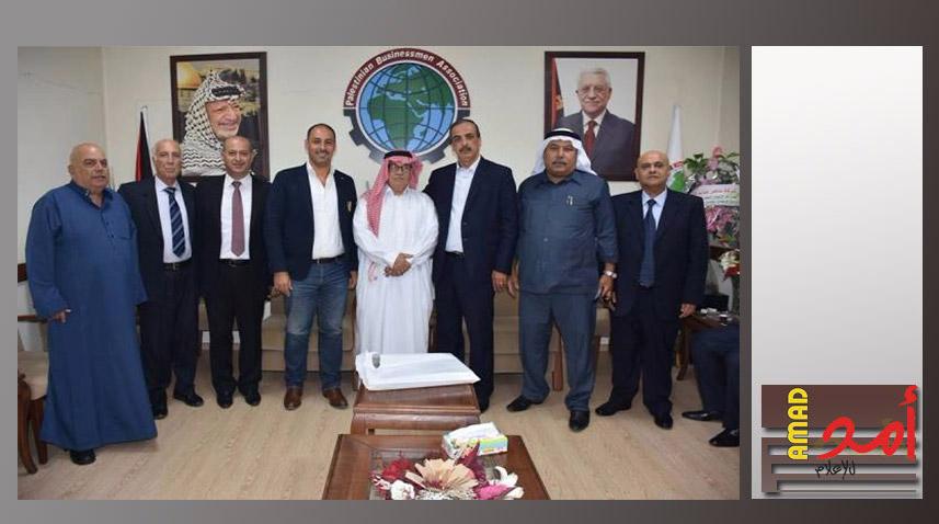 بالصور.. جمعية رجال الأعمال الفلسطينيين تستقبل المهنئين بمجلس الإدارة الجديد