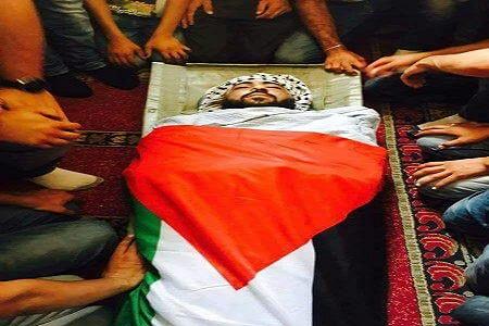 تشييع جثمان الشهيد محمد كنعان من قرية حزما شمال شرق القدس المحتلة