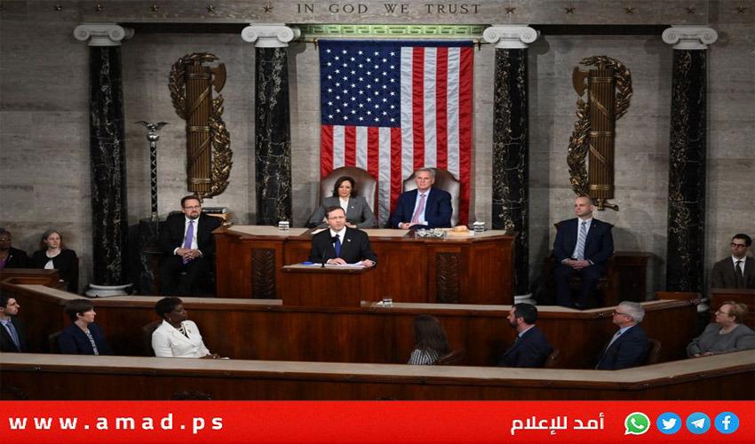 أمام الكونغرس..هرتسوغ: "نصلي كي تصنع إسرائيل ذات يوم السلام مع جيراننا الفلسطينيين"