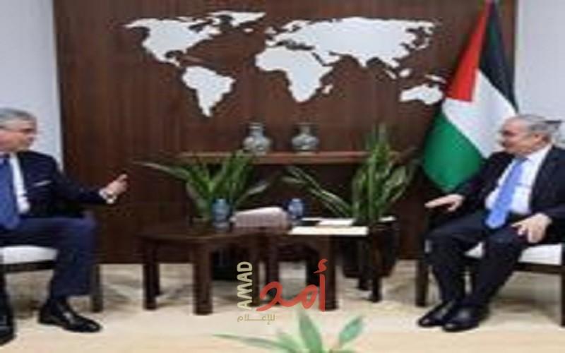 اشتية يبحث مع نائب رئيس البنك الدولي لمنطقة الشرق الأوسط آخر التطورات السياسية والاقتصادية