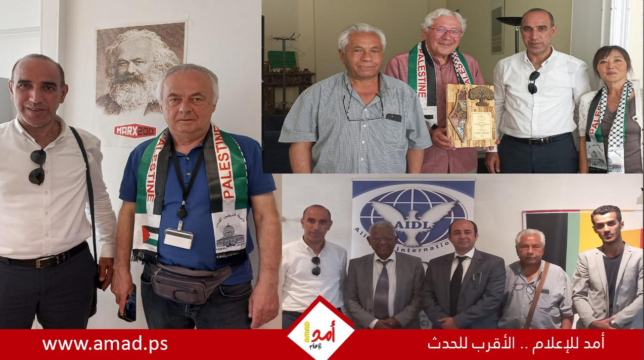 دائرة مناهضة الأبارتهايد تعقد عدة لقاءات في بلجيكا لعقد مؤتمر دولي عالمي