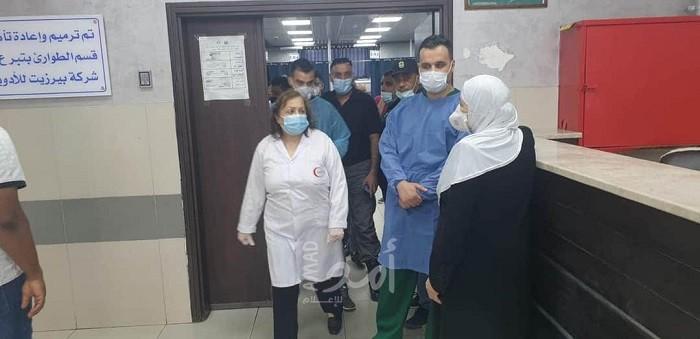 "الكيلة" تتفقد سير العمل في مجمع فلسطين الطبي برام الله- صور