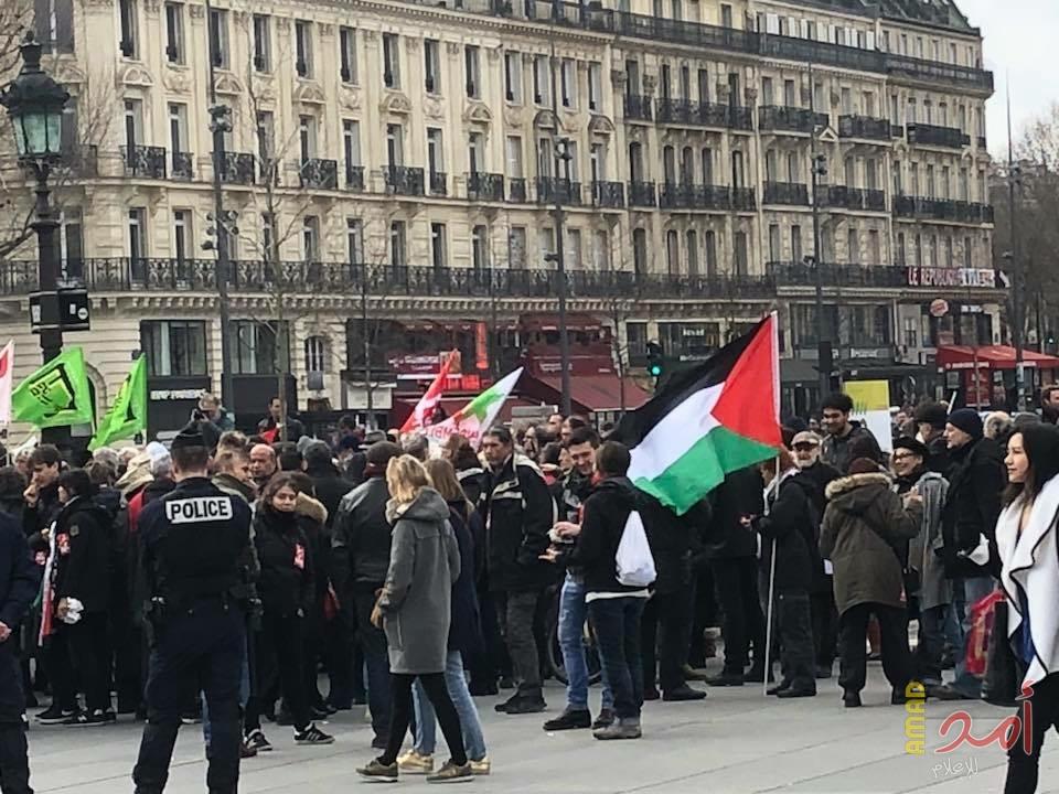 الفرنسيون يطالبون بـ"كسر الصمت الدولي" تجاه جرائم الاحتلال في فلسطين (صور)