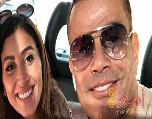 صورة جديدة لعمرو دياب ودينا الشربيني تثير تساؤلات الحمل