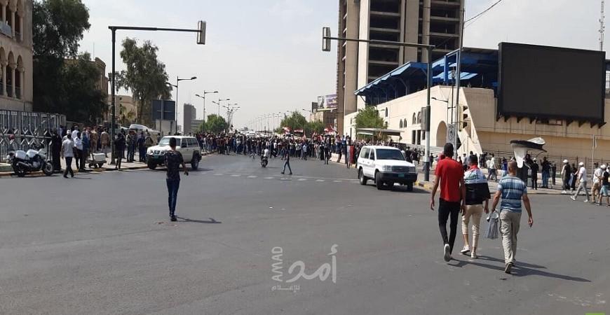تظاهرات وسط بغداد تطالب الحكومة بإصلاحات جذرية ومحاربة الفساد