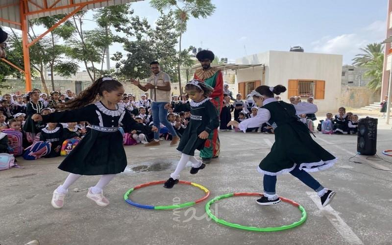 شباب الأمة ينفذ يوم تربوي ترفيهي في مدرسة ابن خلدون الأساسية "ب" للبنات