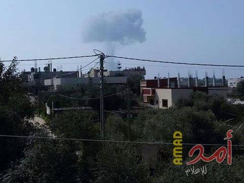 سقوط صاروخ من شمال قطاع غزة  على شواطيء عسقلان
