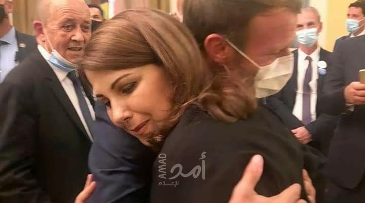 الرئيس الفرنسي يعانق الفنانة الكبيرة ماجدة الرومي ويهمس لها برسالة - صور وفيديو