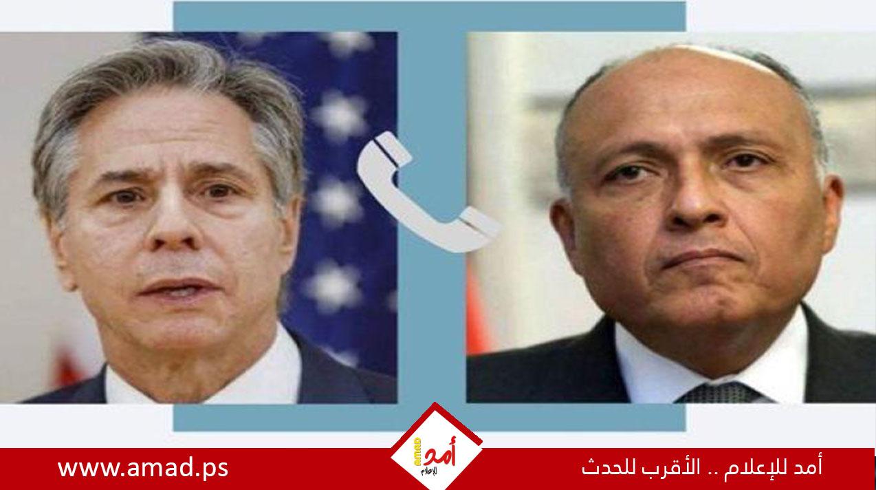 شكرى يؤكد لـ"بلينكن" ضرورة البناء على هدنة غزة للوصول لوقف شامل لإطلاق النار