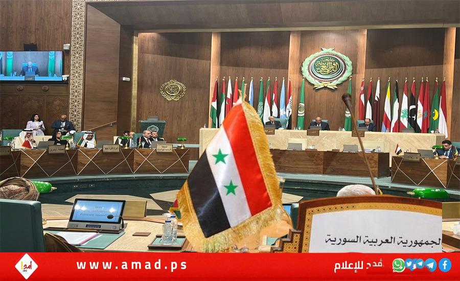 محدث ..بعد 12 عاما.. عودة سوريا لمقعدها في الجامعة العربية - فيديو