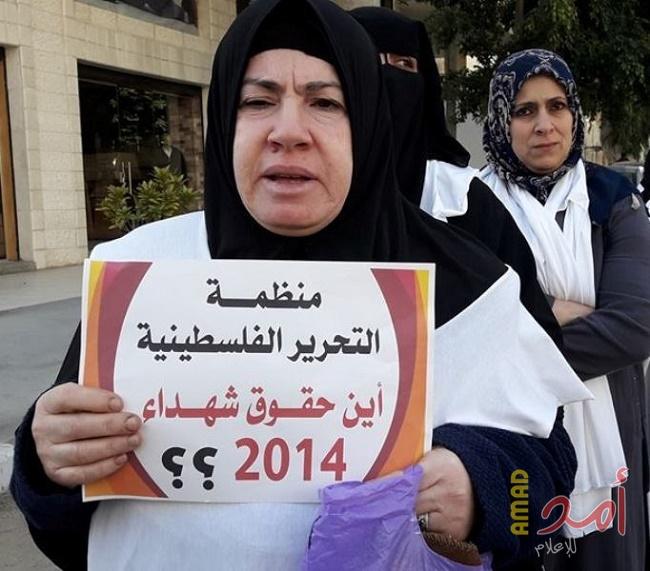بالصور - خلال اعتصام لأهالي الشهداء في غزة.. خلف يدعو لاعتماد شهداء عدوان 2014 وحقوقهم كاملة