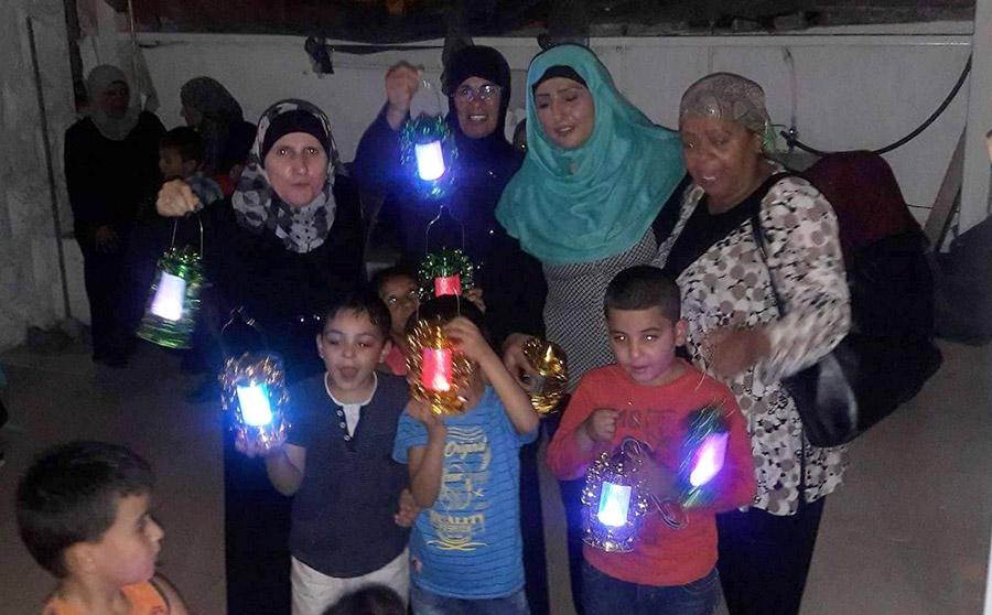 إفطار جماعي وتوزيع فوانيس رمضان علي الاطفال بالقدس