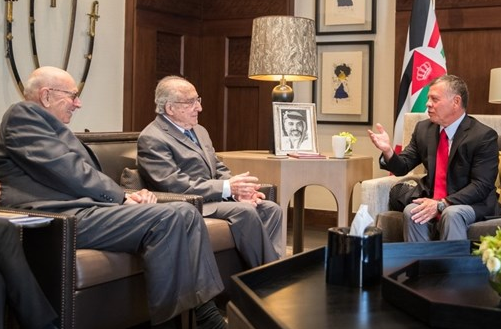 العاهل الأردني: يجب تكثيف الجهود لاعادة تحريك عملية السلام بين الفلسطينين والإسرائيليين