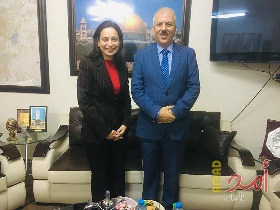 عيسى يستقبل نائب سفير مصر مؤكداً على الدور المصري في تحقيق المصالحة الفلسطينية