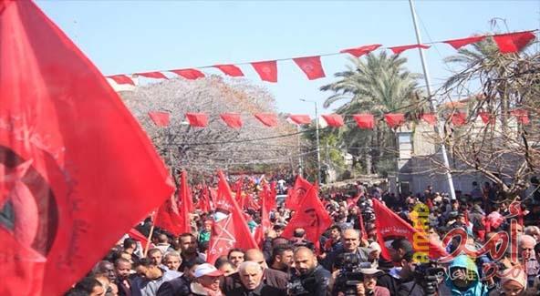 "الديمقراطية" تدعو إلى حشد الطاقات غداً في الأسبوع الثاني لـ "مسيرة العودة"