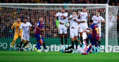 برشلونة يسحق إشبيلية برباعية ويرتقى لوصافة الدوري الإسباني
