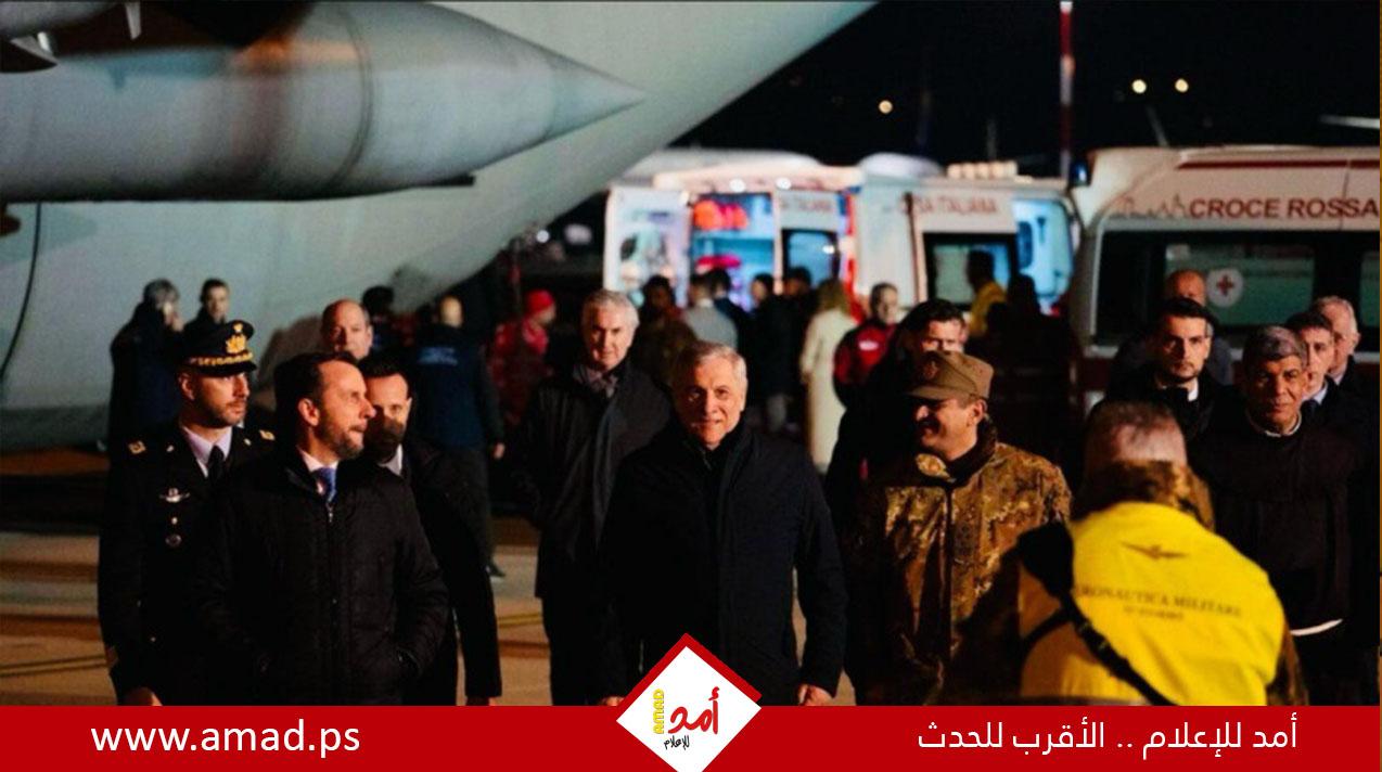 وصول المجموعة الأولى من الأطفال المصابين من قطاع غزة إلى إيطاليا للعلاج