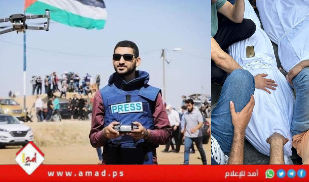 استشهاد الصحفي "رشدي السراج" بقصف طائرات الاحتلال لمنزلهم في غزة