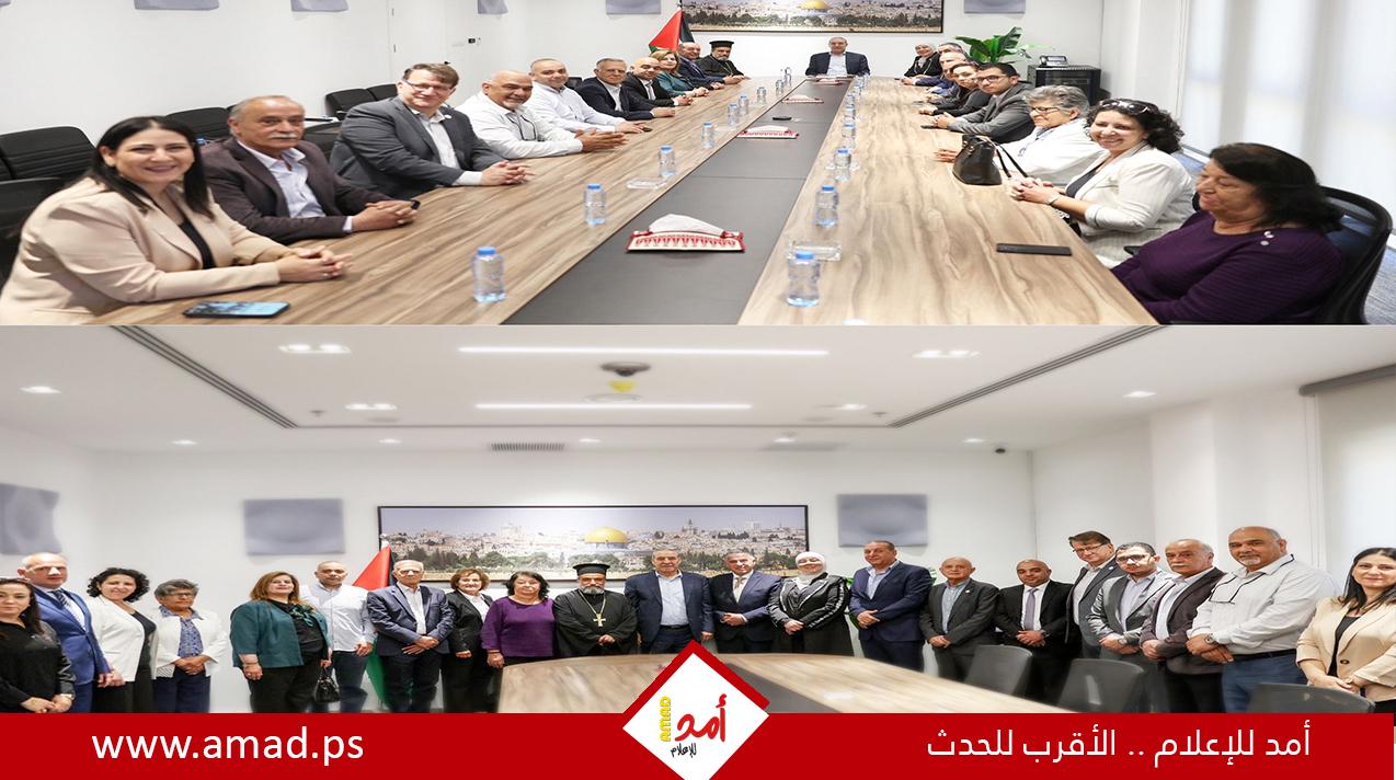 الشيخ يبحث مع بلدية رام الله ومجلس الكنائس قضايا المدينة والواقع المجتمعي