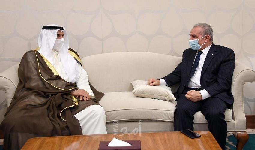 اشتية يبحث مع مدير عام الصندوق العربي للإنماء سبل دعم المشاريع ذات الأولوية