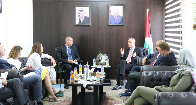 أبو دياك يبحث مع رئيس بعثة الشرطة الأوروبية سبل تعزيز العدالة وسيادة القانون