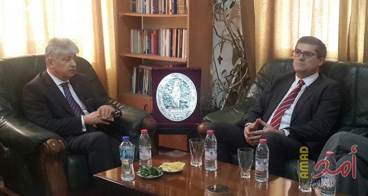 مجدلاني يطلع المنسق السويسري الخاص بعملية السلام بالشرق الأوسط على اخر المستجدات السياسية