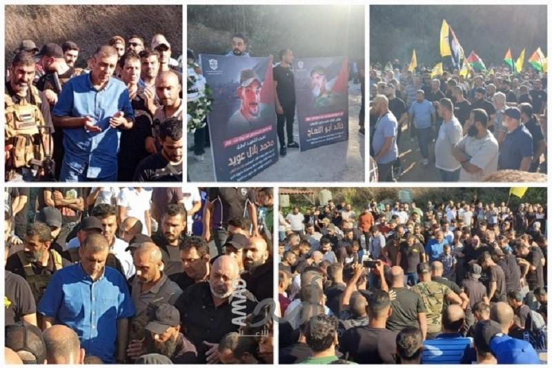 فتح تشيع شهيديها "خالد أبو النعاج، ومحمد عويد" في لبنان