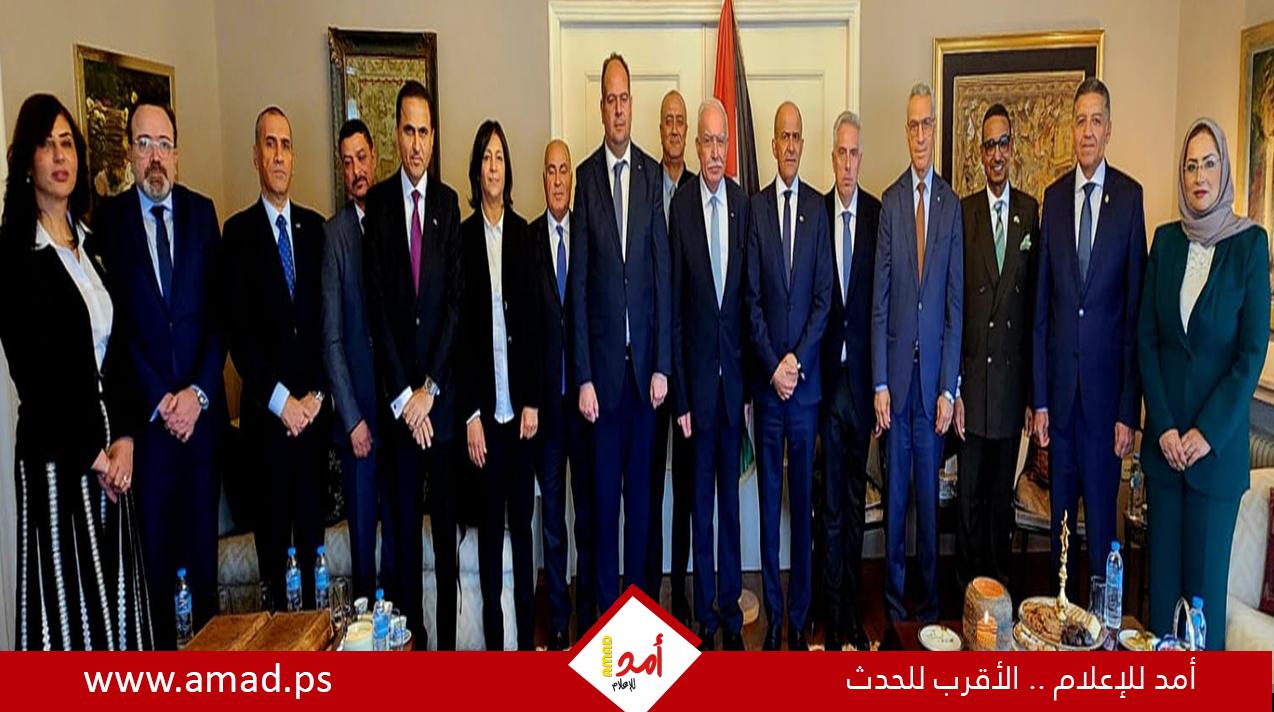 المالكي يطلع السفراء العرب على آخر المستجدات بشأن القضية الفلسطينية