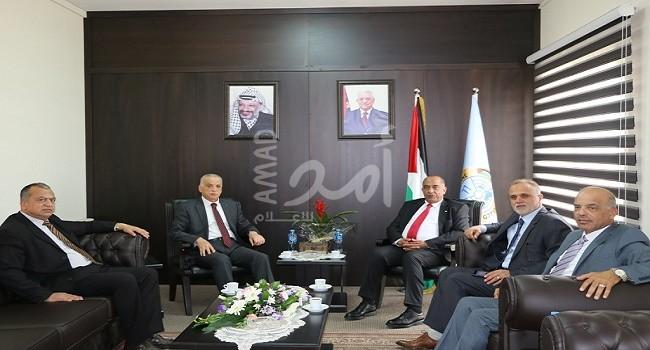 الشلالادة يستقبل رئيس مجلس القضاء الأعلى