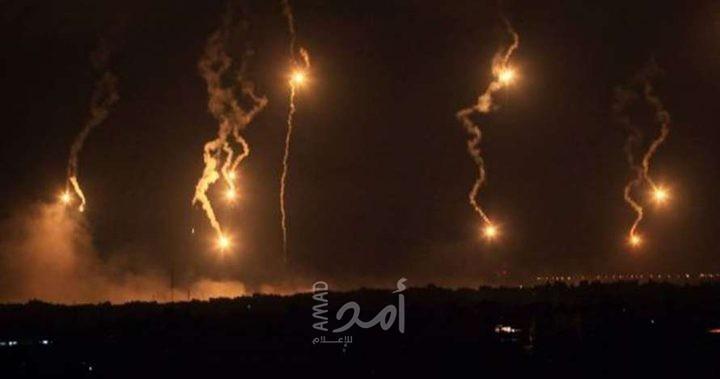مدفعية الاحتلال تطلق قنابل إنارة جنوب قطاع غزة