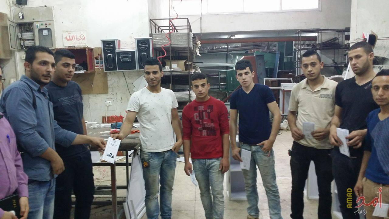 بالصور.. نقابات العمال توصي بتطبيق إجراءات السلامة في مواقع العمل