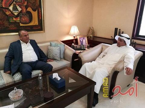 قطامي يلتقي عدد من المسؤولين الكويتيين ويبحث معهم زيادة الدعم