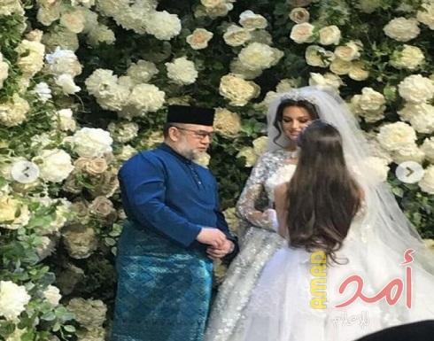 بالصور : ملكة جمال موسكو تعتنق الاسلام وتتزوج ملك ماليزيا وترتدي الحجاب