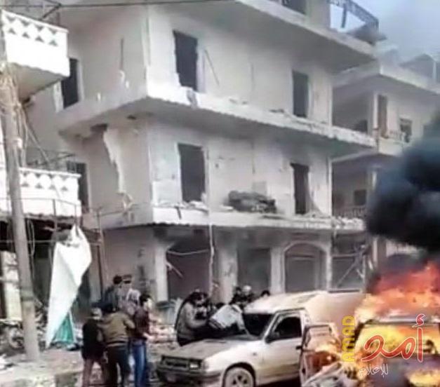 محدث- عشرات والجرحى في انفجار بالسوق الشعبى بمدينة عفرين السورية