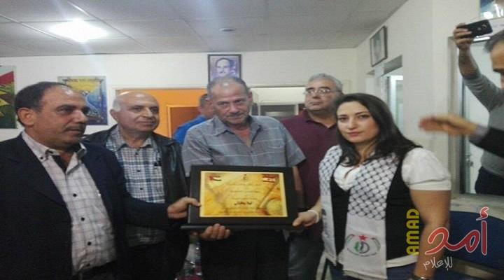جبهة التحرير الفلسطينية تكرم المناضلة اللبنانية لينا بعلبكي