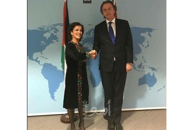 السفيرة سليمان تبعث رسائل لأعضاء البرلمان الهولندي حول مخططات الضم الاسرائيلية