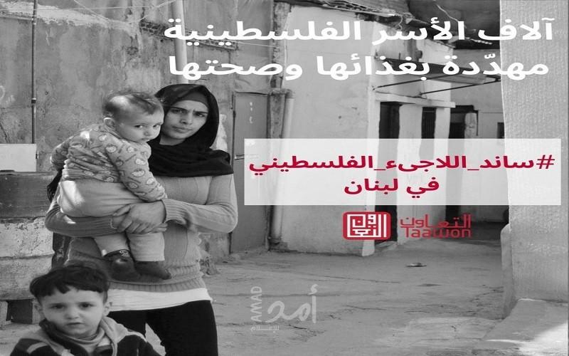 مؤسسة التعاون تطلق حملة ساند اللاجئ الفلسطيني في لبنان