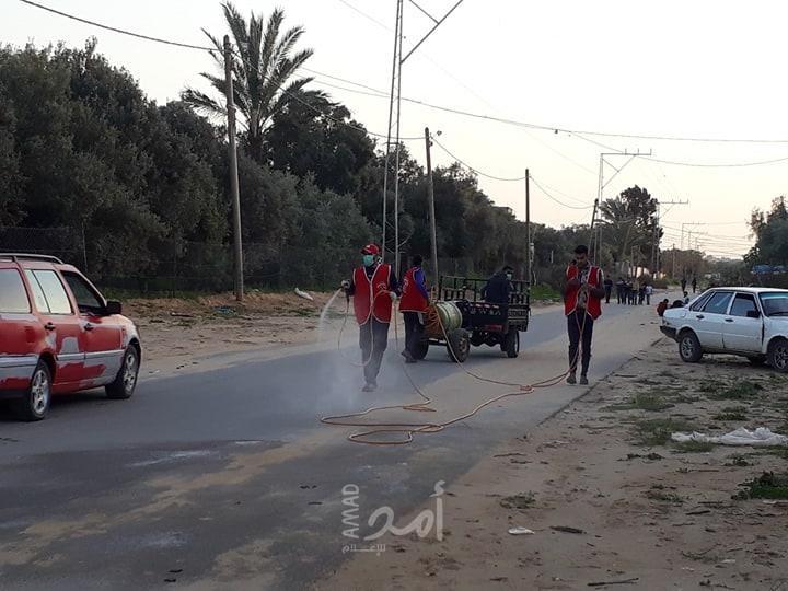 بلدية دير البلح: الحصول على تمويل طارئ بقيمة 10000يورو لتوريد مواد تعقيم