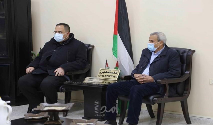 قلقيلية : صيدم ورواجبة في زيارة تضامنية لبلدة كفر قدوم