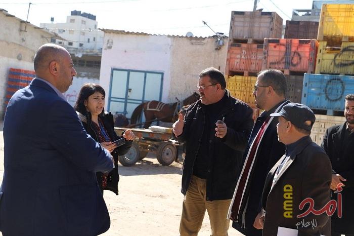 بلدية جباليا النزلة تبحث مع منظمة الفاو تطوير سوق الفالوجا