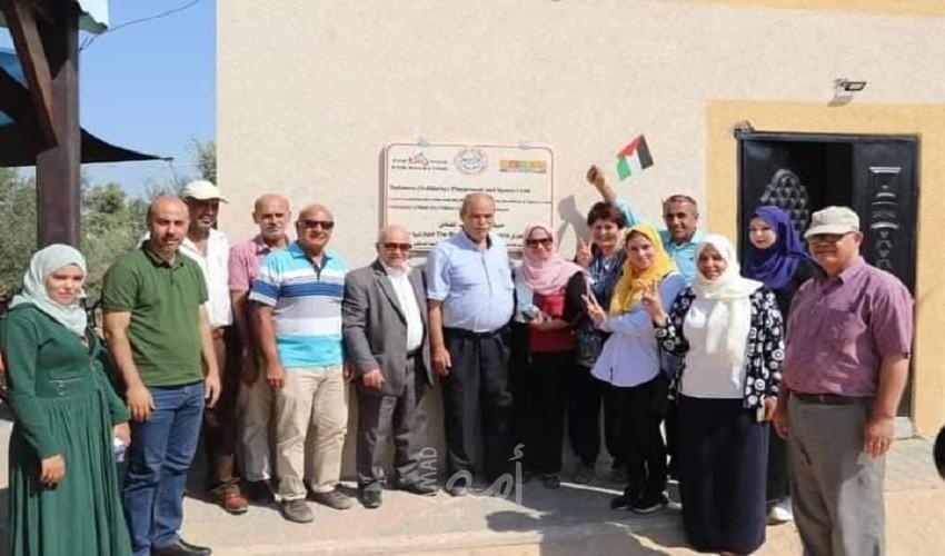 غزة: افتتاح حديقة  وملعب تضامن في بلدة خزاعة بخانيونس